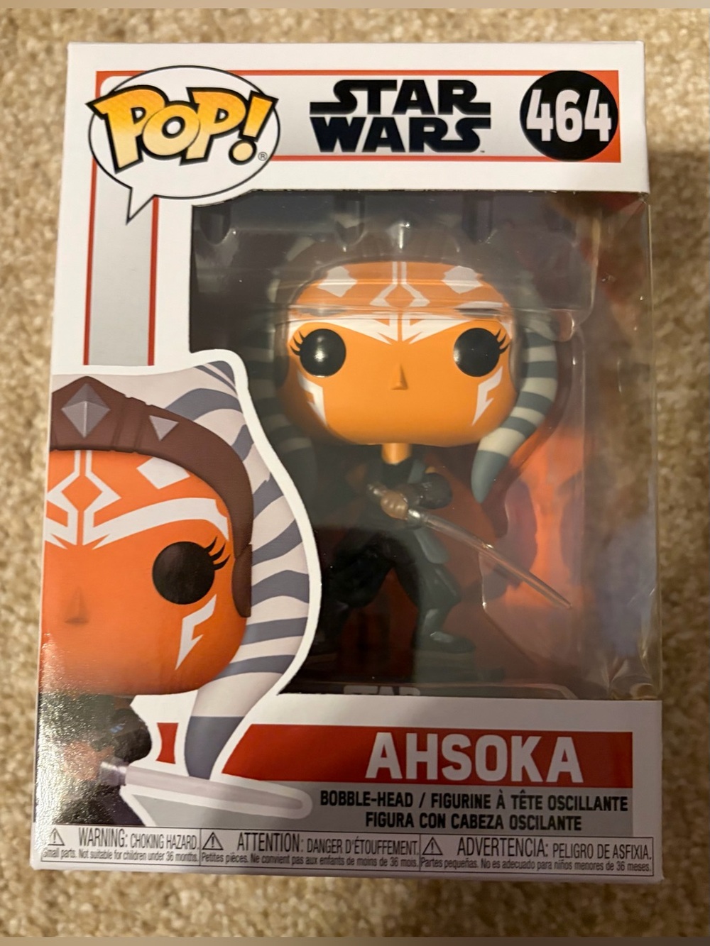 Funko Pop Star Wars Ahsoka Bobblehead #464 New